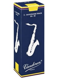 Vandoren Traditional Tenor Saxophone Reeds #1 Box of 5 Reeds